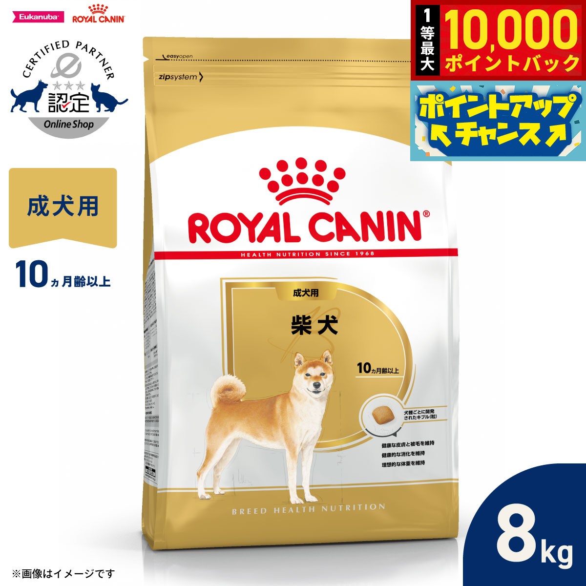☆送料無料☆  CANIN ロイヤルカナン柴犬8kg 楽天市場】ロイヤルカナン 柴犬 8kg 正規品の通販
