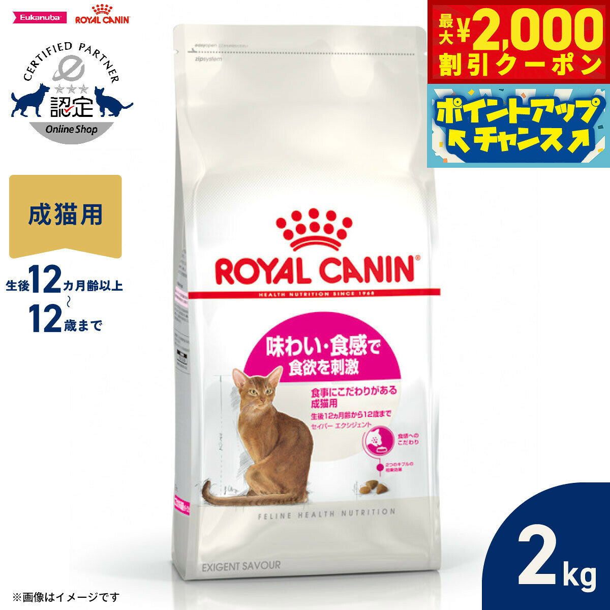 楽天市場】ロイヤルカナン セイバー エクシジェント 2kgの通販