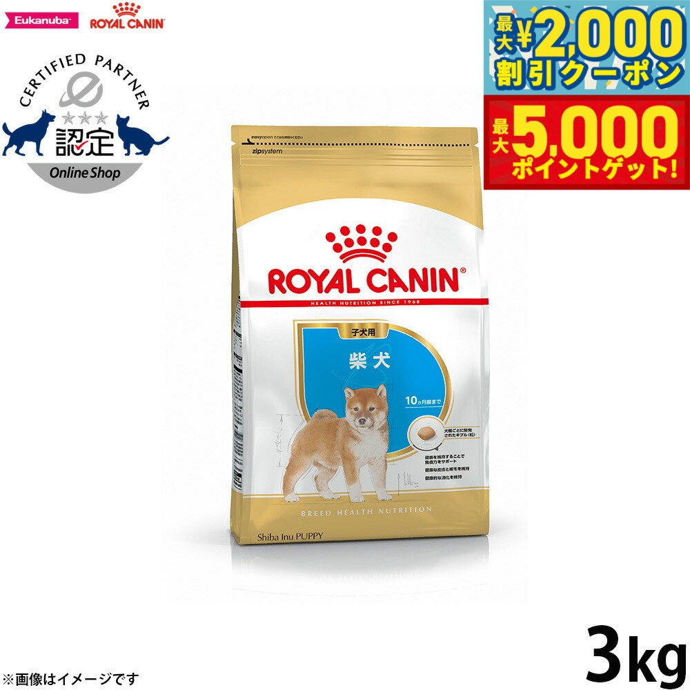【最大2000円OFFクーポン＆ポイントさらに+5倍】ロイヤルカナン 犬 ドッグフード ブリードヘルスニュートリション 柴犬専用フード 子犬用 3kg 正規品