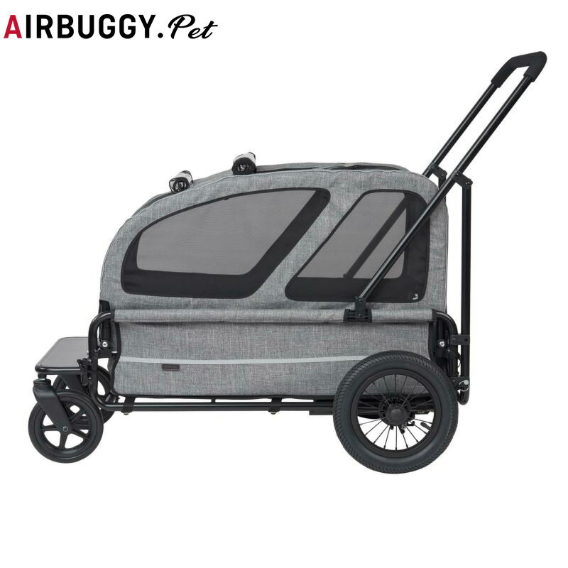 エアバギー フォー ペット キャリッジ（CARRIAGE） セット（台車＋ルーフ） アースグレーペットカート AIRBUGGY 犬 大型犬 台車