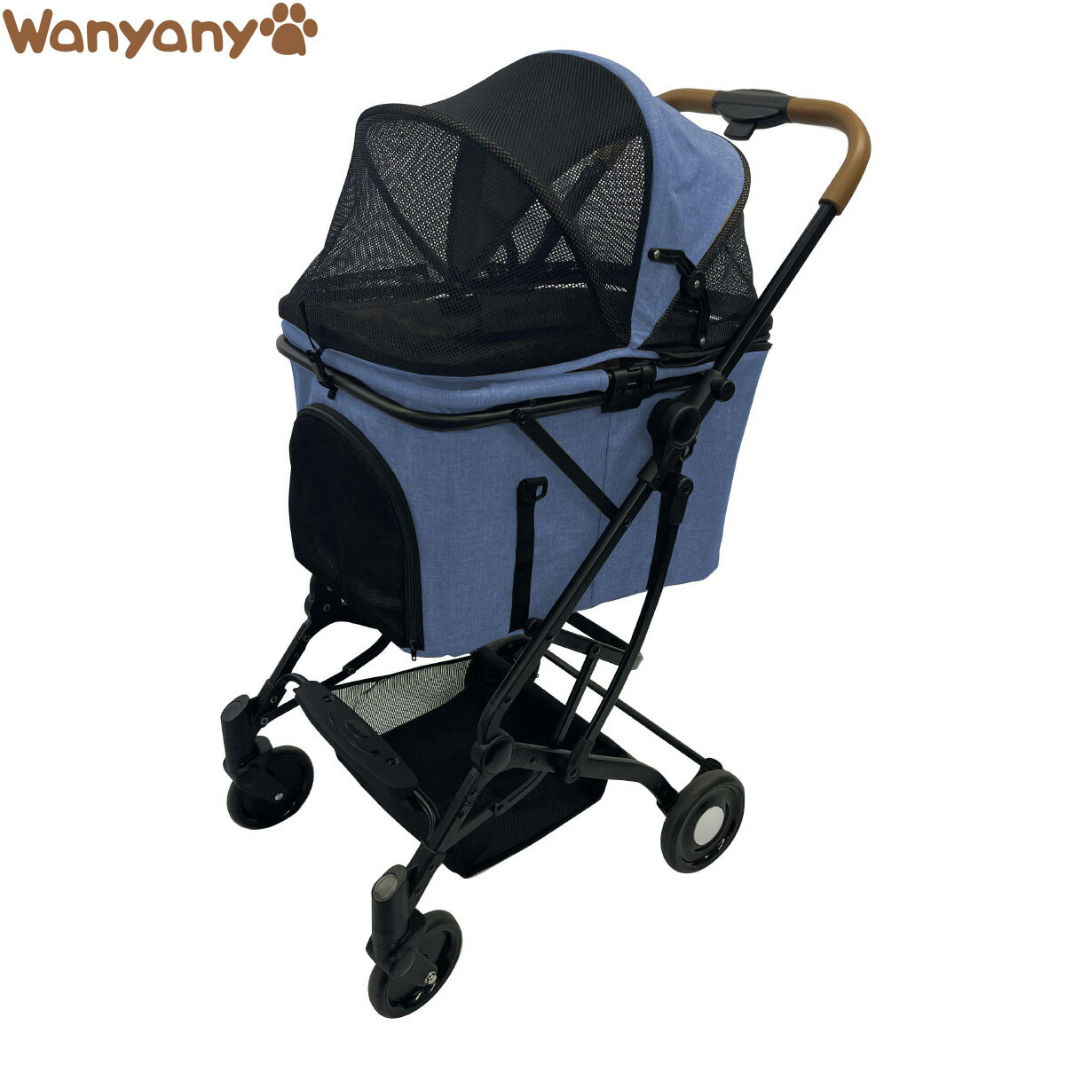 【店内ポイント最大40倍！1月20日！】Wanyanya わにゃにゃ 2wayペットカート デニム【 ...