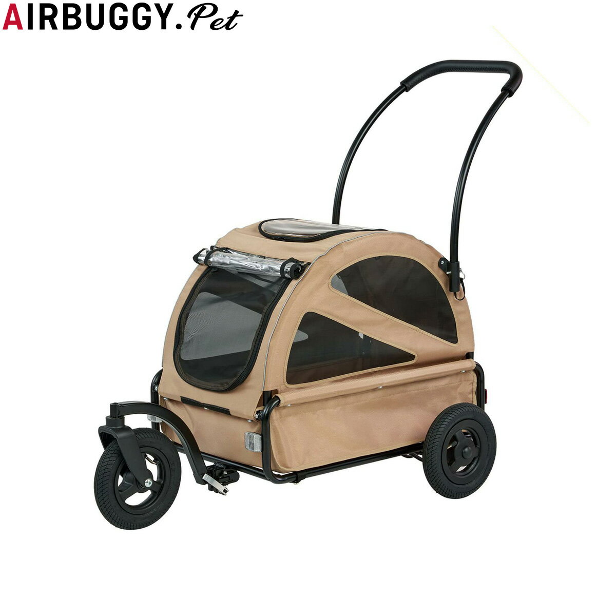 【店内ポイント最大42倍！本日限定！】エアバギー フォー ペット AIRBUGGY FOR PET ペットカート キューブ トゥインクル シードベージュ ペットバギー 犬 猫
