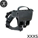 【本日限定!ポイントさらに+4倍!店内ポイント最大47倍!】KILONINER キロナイナー M5 Light Vest M5ライトハーネス XXXS Wolf Grey【送料無料】 胴輪 ワッペンでカスタマイズ可 超小型犬