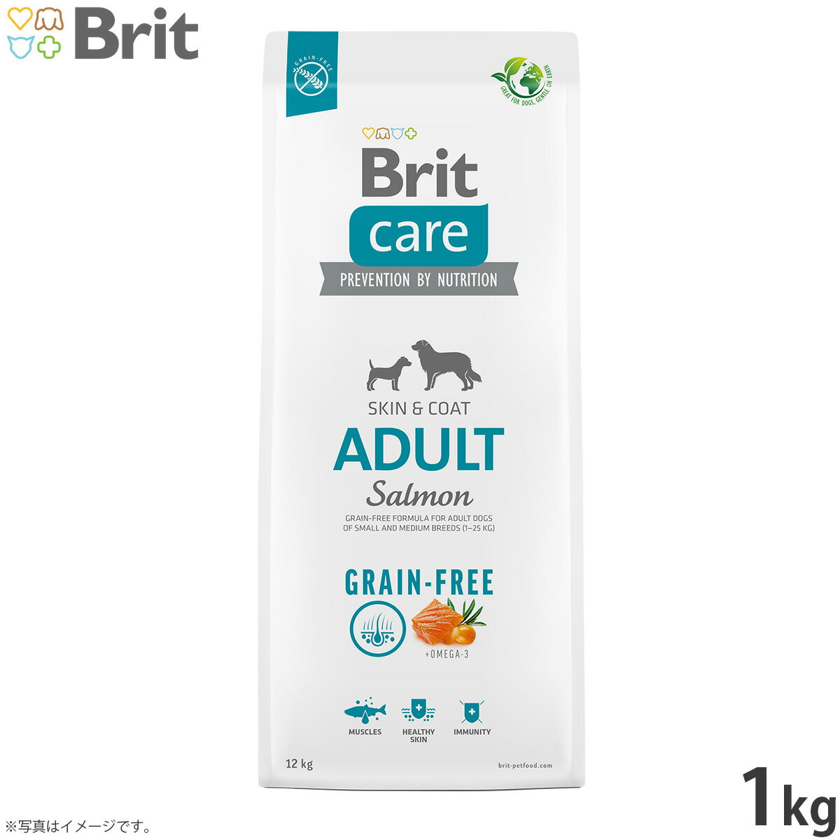 乐天商城 - ブリットケア Brit Care ドッグフード グレインフリー アダルト 1kg 成犬用 穀物不使用 無添加