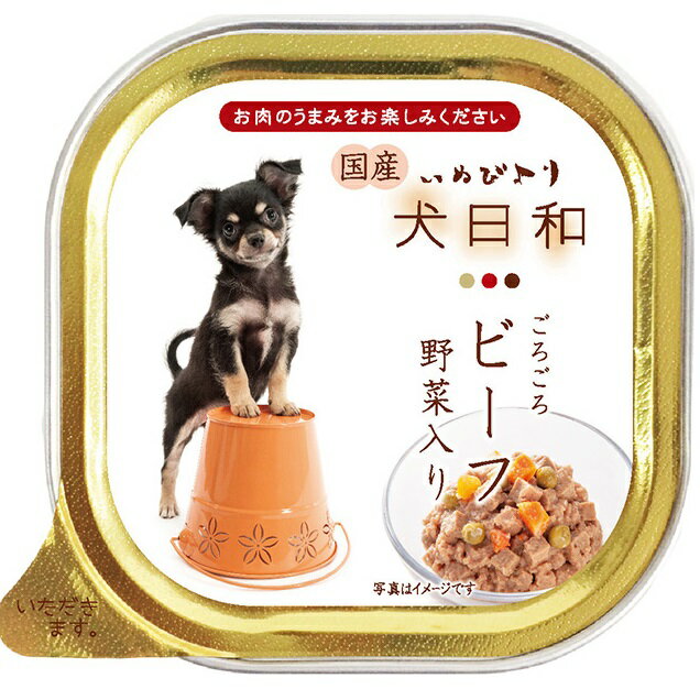 Rakuten - 【最大2000円OFFクーポン！＆店内ポイント最大54倍！本日限定！】わんわん 犬日和 ごろごろビーフ 野菜入り 100g
