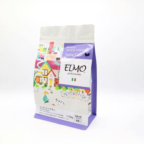 【店内ポイント最大40倍！本日限定！】エルモ ELMO ドッグフード シニア リッチインチキン プロフェッショナーレ 3kg 無添加 小型犬 高齢犬 koji-10051447 コジコジ サンプル画像2