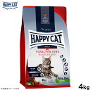【店内ポイント最大43倍!5月18日!】ハッピーキャット HAPPY CAT キャットフード カリナリー バイエルン ビーフ(大粒) 4kg【送料無料】