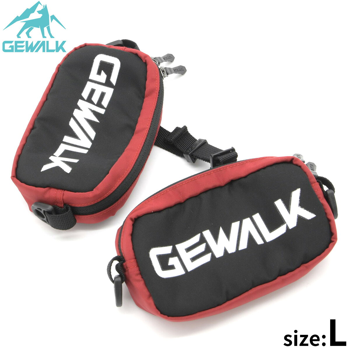 乐天商城 - 【エントリーでポイント+4倍！楽天モバイル会員限定！】ジウォーク GEWALK サドルバッグ エコ L レッド