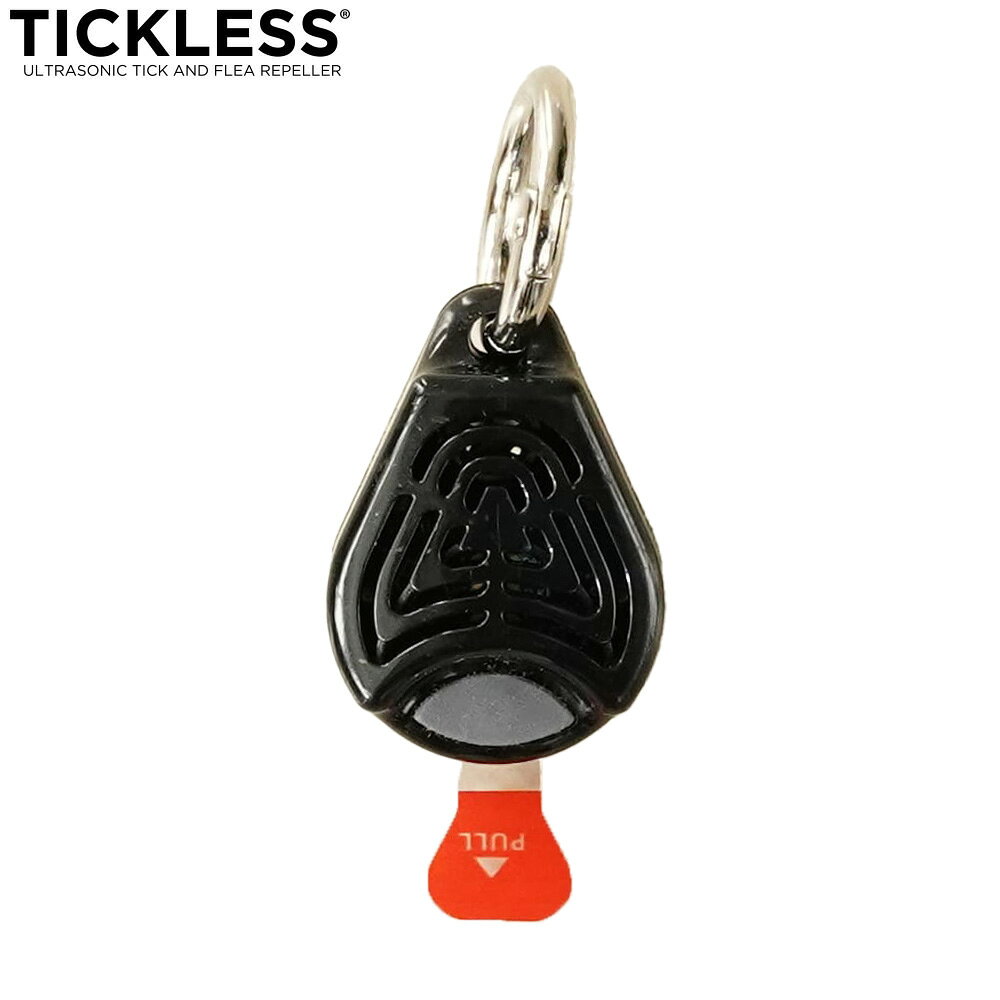 チックレス TICKLESS バッテリータイプ 虫よけ ノミ対策 ダニ対策 超音波 犬 猫 ペット ブラック