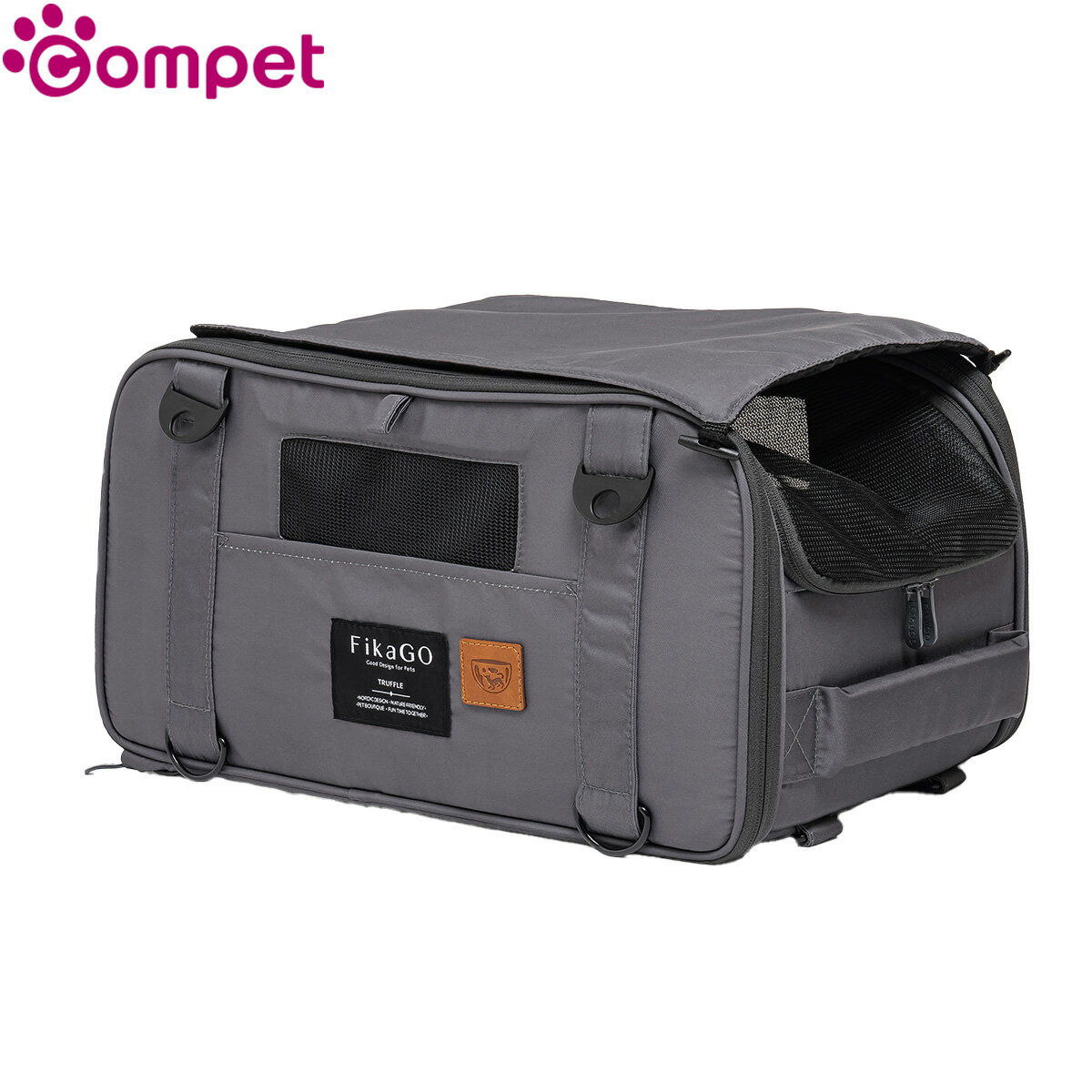 コンビ combi コムペット compet フィカゴー FikaGO ペットキャリー トリュフ TRUFFLE グレー 犬猫兼用 小型犬