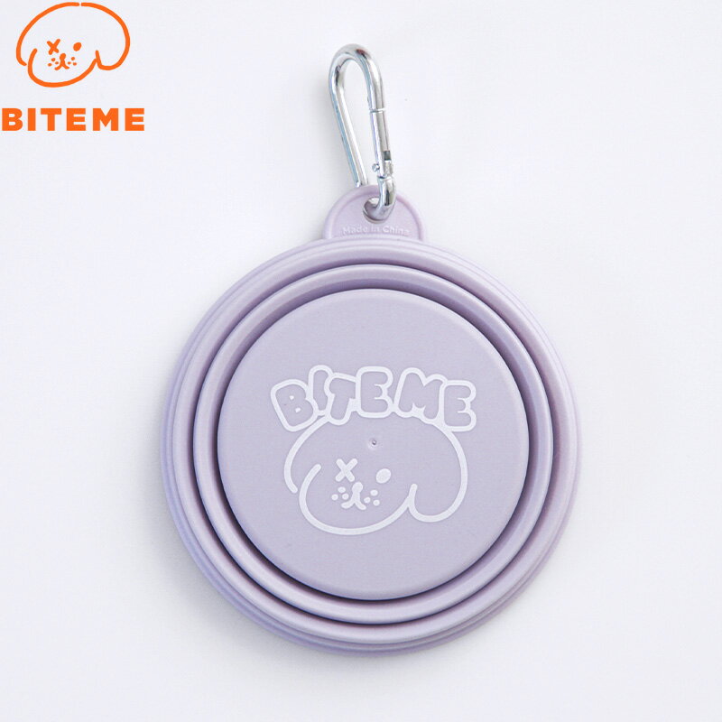 【店内ポイント最大40倍！3月15日！】バイトミー BITE ME 携帯用折りたたみボウル パステル ラベンダー 犬