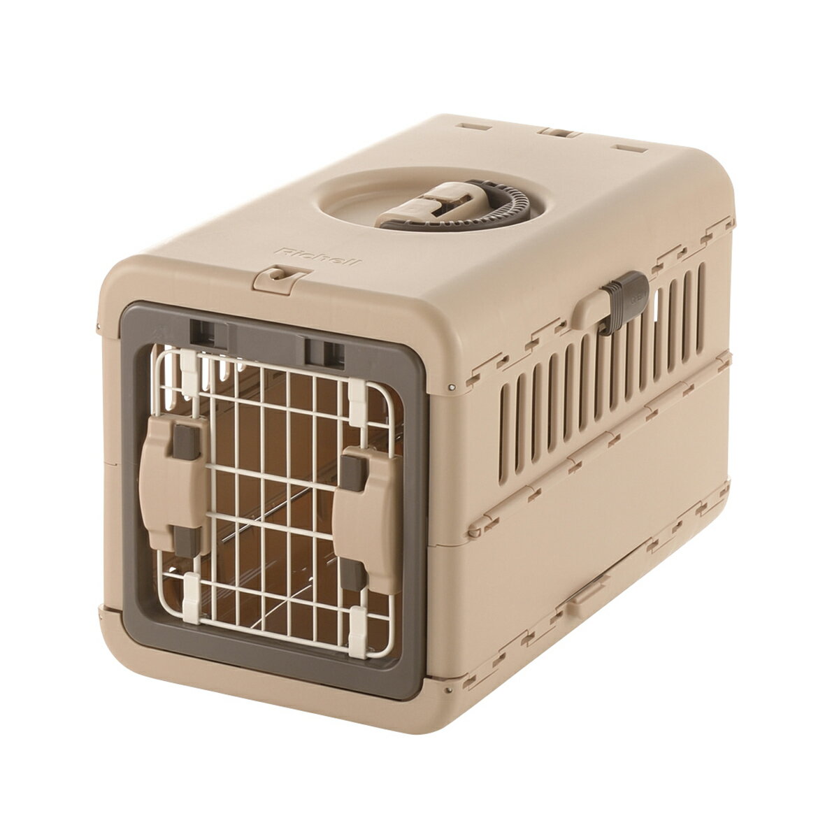 【店内ポイント最大39倍！本日限定！】リッチェル Richell キャンピングキャリー 折りたたみ S ダーク..