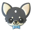 【本日限定!ポイントさらに+4倍!店内ポイント最大47倍!】ワールド商事 ペットキーカバー 犬 チワワ ブラック&タン