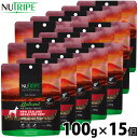 【店内ポイント最大43倍!本日限定!】ニュートライプ NUTRIPE ナチュラル エアードライ トリーツ ビーフwithグリーントライプ 100g×15個 無添加 グレインフリー グルテンフリー 穀物不使用 犬用おやつ