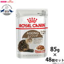 【店内ポイント最大40倍!本日限定!】ロイヤルカナン 猫 キャットフード ウェットフード エイジング 12+ 85g×48パウチセット 正規品 猫用品/ねこグッ...