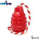 【店内ポイント最大45倍!本日限定!】ソダパップ USA-K9 タグトイ グレネード L レッド【送料無料】 ドッグトイ 犬用おもちゃ 硬い 噛むおもちゃ