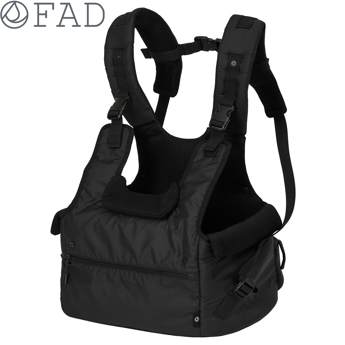 【2000円OFFクーポン！＆店内ポイント最大56倍！スーパーSALE！】ダッドウェイペット ファッド FAD フロントホールド・キャリー 犬のおもちゃ ブラック