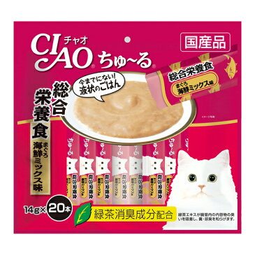 【最大2000円OFFクーポン！＆店内ポイント最大45倍！8月19日20:00〜8月23日1:59】チャオ CIAO ちゅ〜る 総合栄養食 まぐろ 海鮮ミックス味 ちゅーる いなば 猫 おやつ 国産