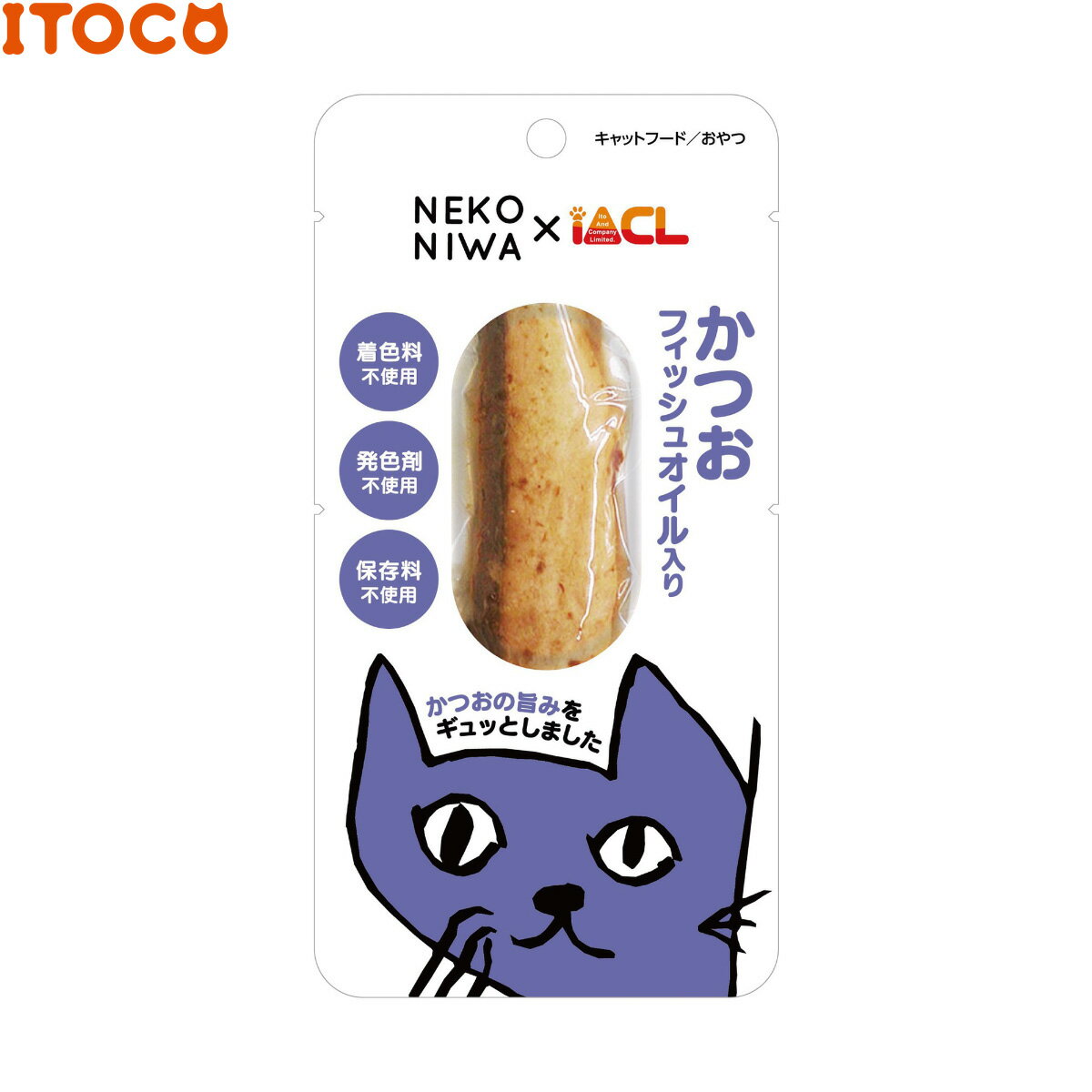 乐天商城 - 【店内ポイント最大43倍！本日限定！】NEKONIWA 一本かつお フィッシュオイル入り 猫用おやつ 1本