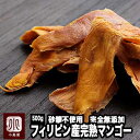 砂糖不使用　完全無添加 完全完熟ドライマンゴー(フィリピン産) 《500g》原料も完全完熟のマンゴー使用フィリピン セブ島のカラバオ種フィリピンマンゴー