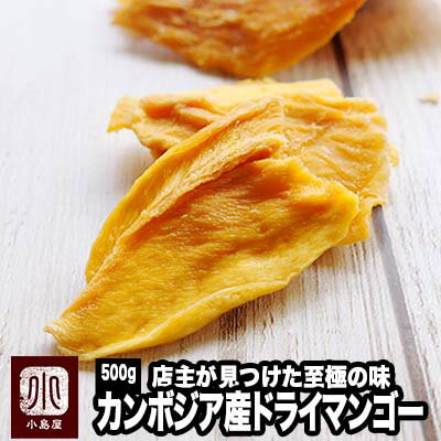 店主が一番美味いと思う至極のカンボジア産ドライマンゴー《500g》 カンボジア産マンゴー　カンボジアマンゴー ドライマンゴー ドライフルーツ 半生 ジャパン フード プロダクト