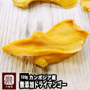 <今だけのお買い得セール> 無添加 店主が一番美味いと思う至極の カンボジア産 ドライマンゴー 100g 一番美味しい時期にとれたフレッシュな完熟マンゴーをドラ...