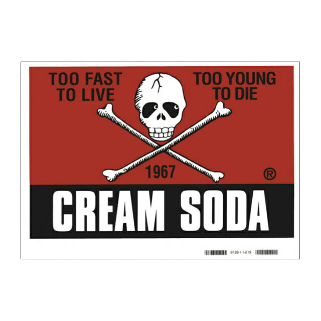 乐天商城 - CREAM SODAステッカー角ドクロクリームソーダ