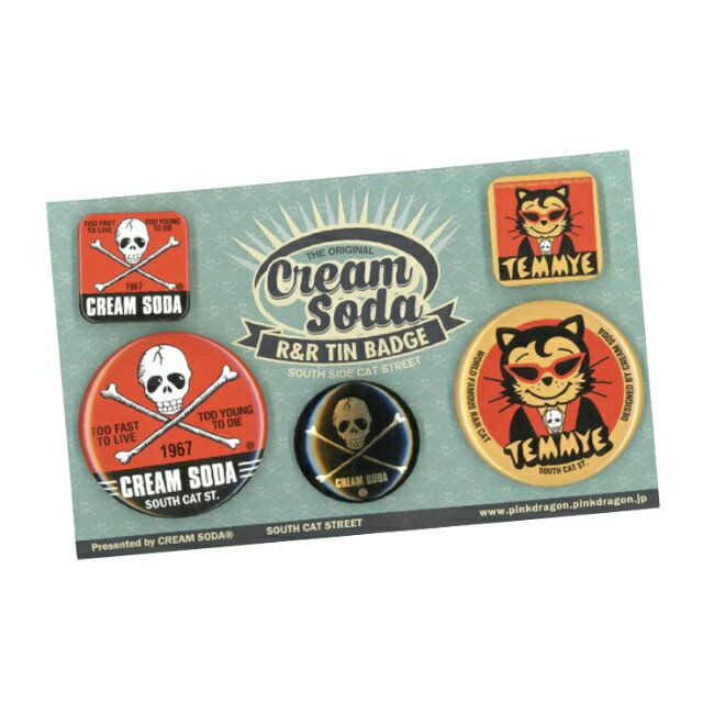 CREAM SODACS R&R TIN BADGE缶バッジ