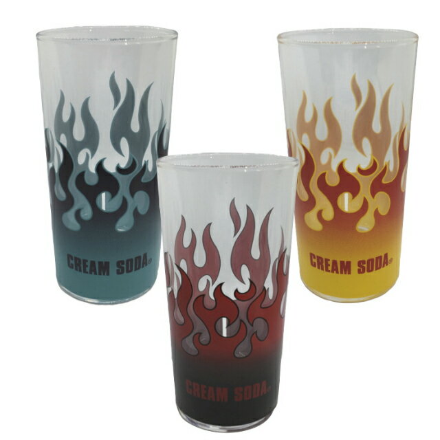 CREAM SODACS GLASSFIRE BLACK/FIRE BLUE/FIRE YELLOWクリームソーダ