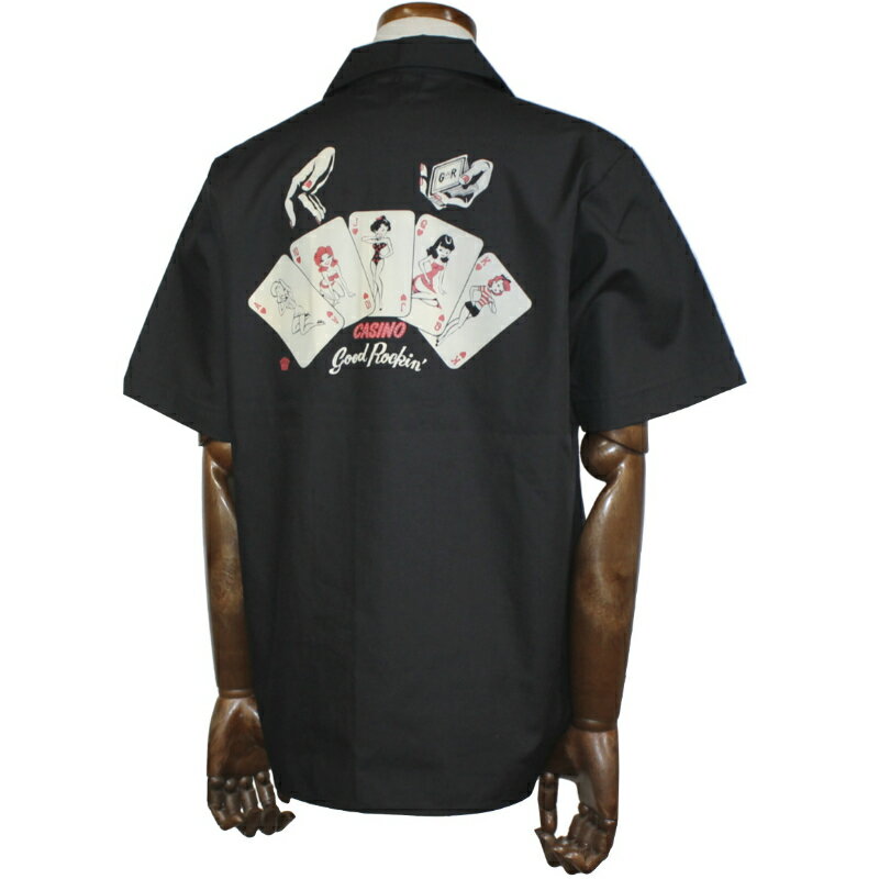 乐天商城 - グッドロッキンオープンカラーワークシャツROCKIN' CASINOGood Rockin