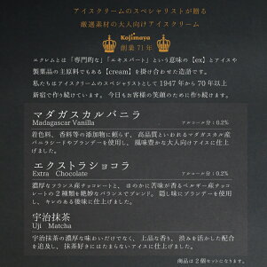 高級ギフトアイスお中元お歳暮スイーツ【エクレムアイスクリーム2個セット】送料無料小島屋乳業製菓新宿Kojimaya