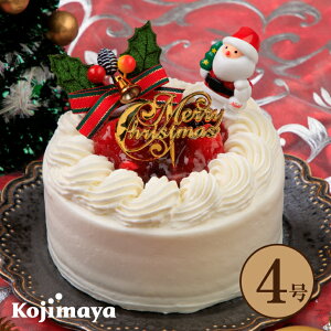 【クリスマスケーキ 苺と木の実のショートケーキ 4号】(直径12cm) 2021 x’mas クリームケーキ 送料無料 早期 予約 贈り物 プレゼント クリスマス christmas クリスマスケーキ 小島屋乳業製菓 新宿kojimaya
