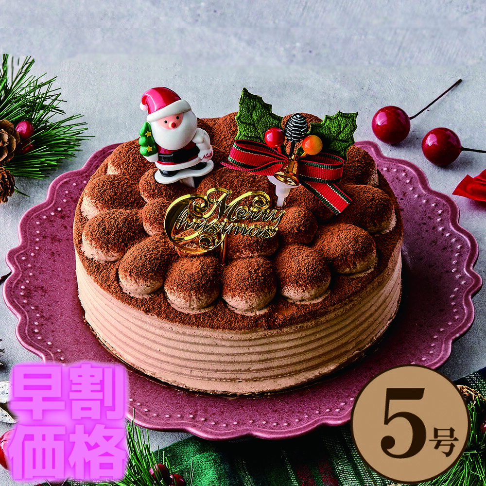 クリスマスケーキ ガトーショコラ 5号(直径15cm) チョコ 2023 x'mas チョコレートケーキ 送料無料 贈り物 プレゼント クリスマス christmas 小島屋乳業製菓　新宿kojimaya 早割価格は11月15日迄です！(x21005)