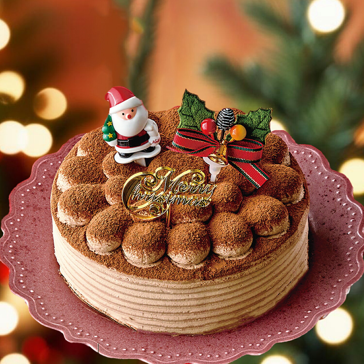 クリスマスケーキ ガトーショコラ 5号(直径15cm) チョコ 2024 x'mas チョコレートケーキ 送料無料 贈り物 プレゼント クリスマス christmas 小島屋乳業製菓　新宿kojimaya(x21005)