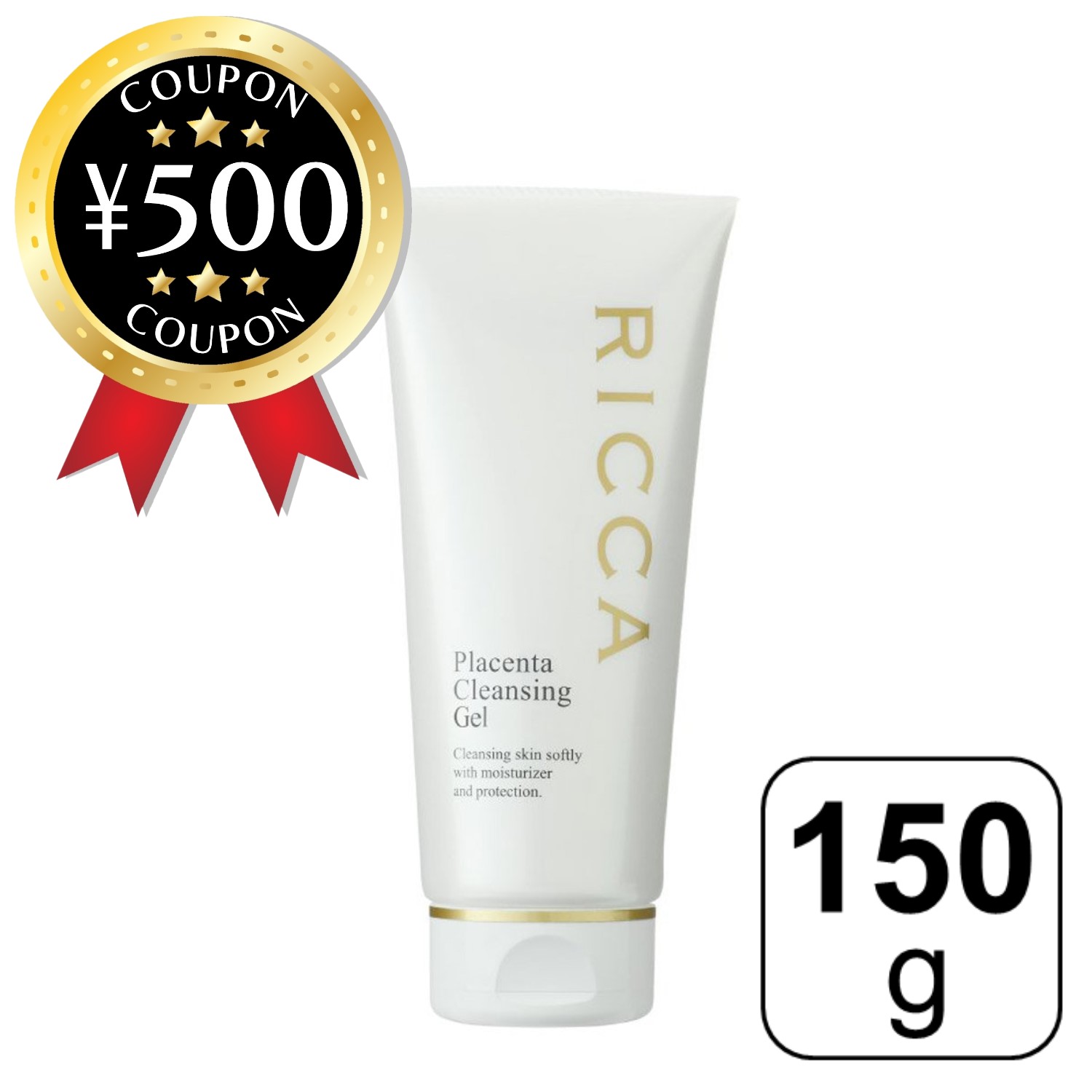 【レビュー書いて500円offクーポン】 RICCA リッカ 高濃度プラセンタ クレンジングジェル 150g 美容液クレンジング ダブル洗顔不要 生プラセンタ 生ヒアルロン酸 生コラーゲン配合 ジェルタイプ スキンケア メイクオフ 美容 人気