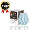 【レビュー書いて500円offクーポン】 ペガサスキャンドル キャンドルホルダー ブルーミン ブルーグレー ピュアリリーの香り ロウソク 癒し 就寝前 部屋 小...