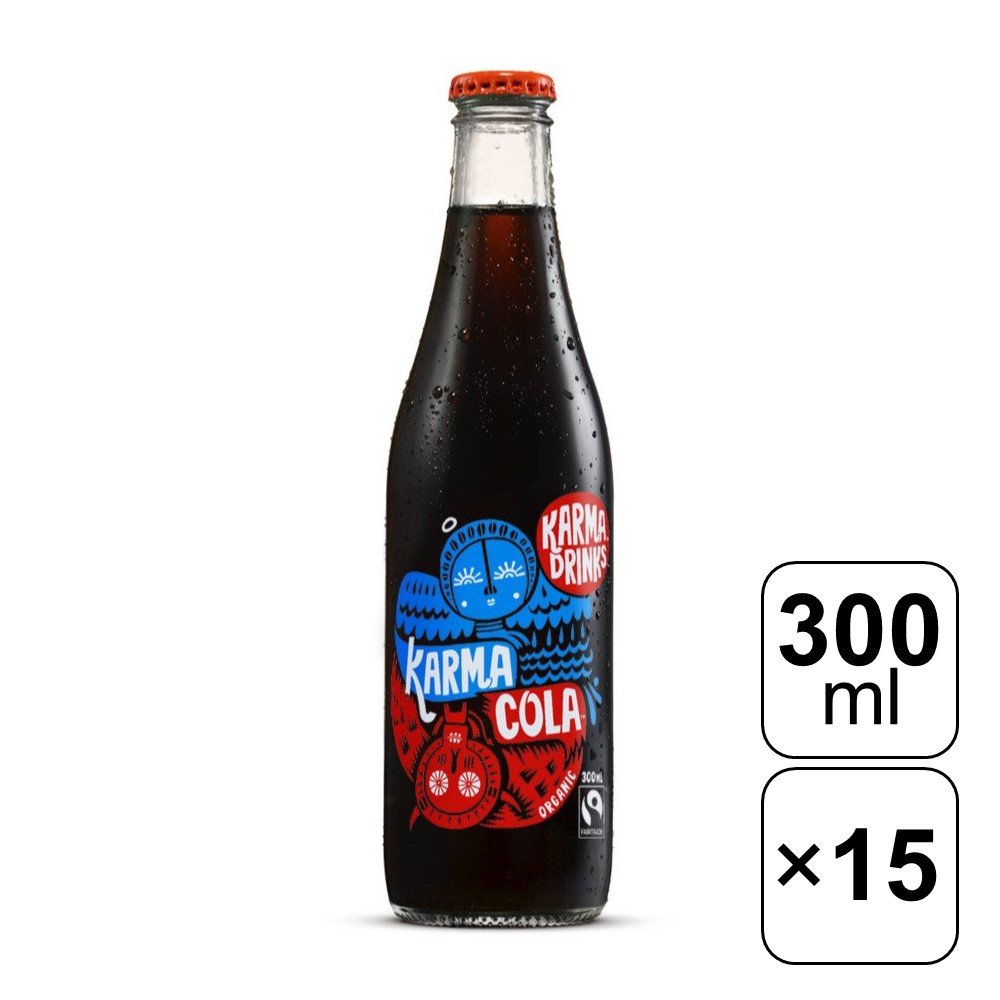 【レビュー書いて500円offクーポン】 KARMA DRINKS KARMA COLA カーマコーラ 300ml×15本 カーマドリンクス ニュージーランド コーラナッツ 人工甘味料不使用栓抜き不要 ドリンク ジュース 無添加 からだにやさしい