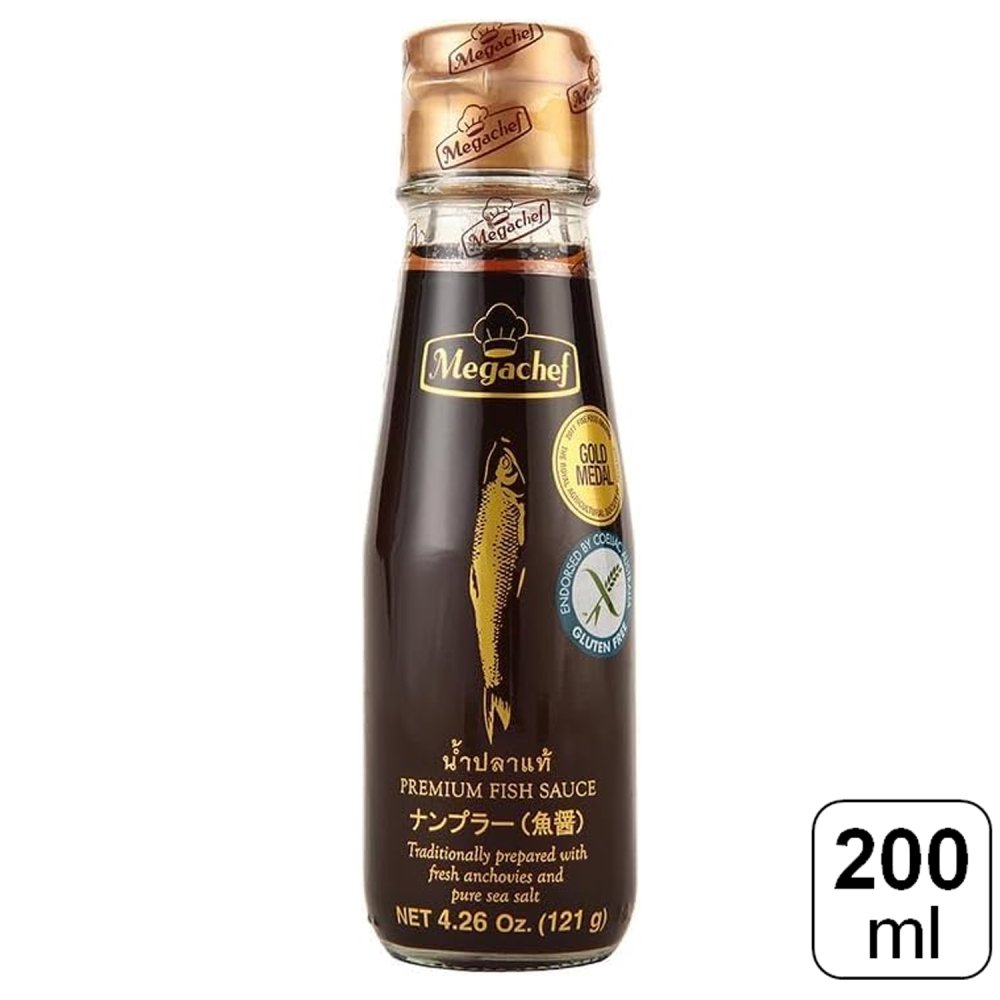 【レビュー書いて500円offクーポン】 メガシェフ プレミアムナンプラー フィッシュソース 200ml タイ産..