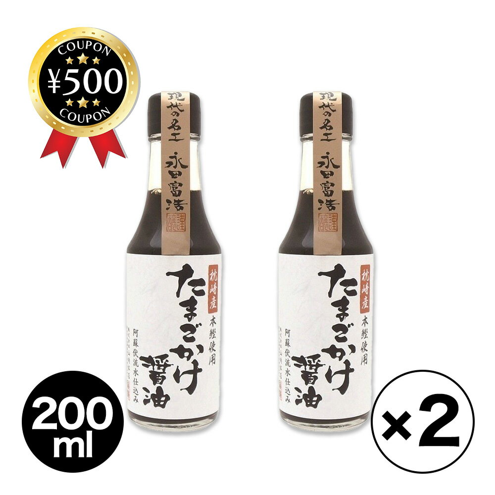 枕崎産本鰹使用 たまごかけ醤油 200ml×2本 山内本店 梅屋 熊本県 九州 人気 調味料 たまごかけご飯 専用 だし醤油 しょうゆ TKG 卵かけご飯 卵かけごはん 現代の名工 フードマイスター