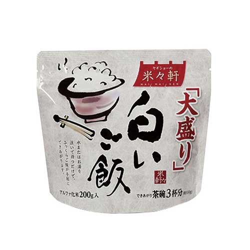 【最大P15倍!11/27 1:59迄】米々軒 大盛り 白いご飯 YLB200