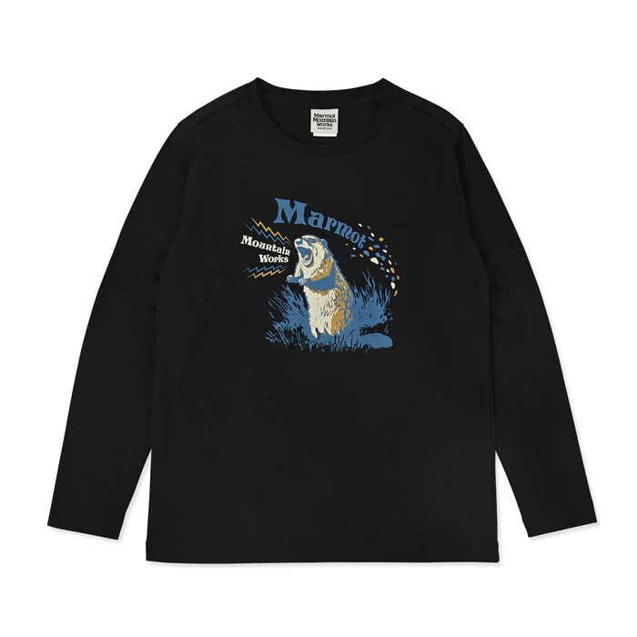 【クリアランス】Marmot マーモット［キッズ］スクイーク/スクイークTシャツ / カラー：012（ブラック） / K's Squeak/Squeak-T TSAKC108 012のサムネイル