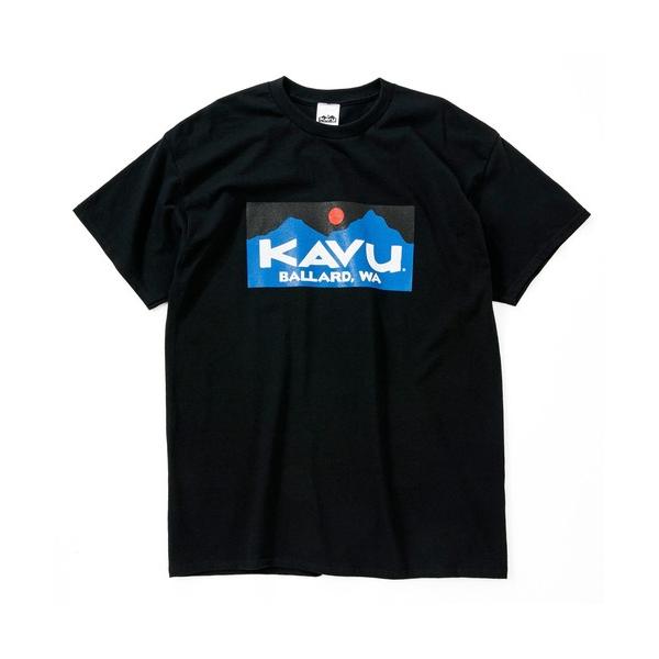 乐天商城 - 【アウトレット】KAVU カブー［メンズ］ バラード 4C Tシャツ / Ballard 4C Tee 19821841001 BLK