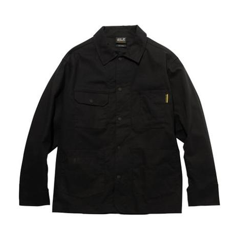 ☆メーカー品番：5025311-6000☆カラー：6000（BLACK）ワークジャケットを思わせるオーセンティックなデザインを、オーガニックコットンをブレンドしたPFCフリー撥水のストレッチキャンバス素材でアップデート。タウンユースライクなルックスにアウトドア規準の機能性を封じ込めた、ハイブリッドなシャツジャケットです。多彩なポケットワークで収納力も◎。■PFC FREEの撥水加工■機能性とオーガニックコットンのナチュラルタッチを共存させたクラシックマテリアル■優れた伸縮性20/-+20/-×14/- ストレッチキャンバス　DWRオーガニックコットン 60%/ ポリエステル 37% / ポリウレタン 3%