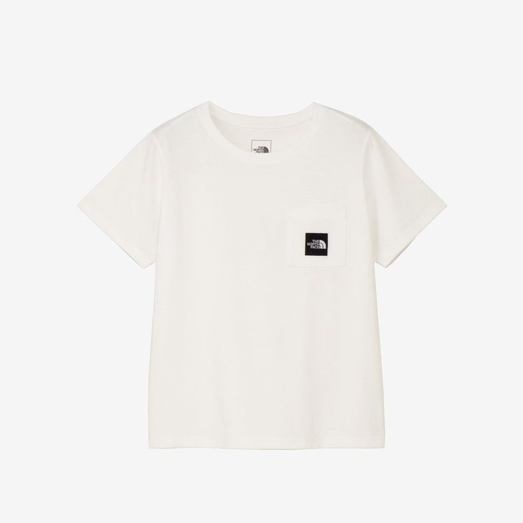 【最大P5倍！11/29迄】NEW! THE NORTH FACE ザ・ノース・フェイス ショートスリーブスクエアロゴポケットティー［レディース］/ カラー：W（ホワイト）/ NTW82541 W