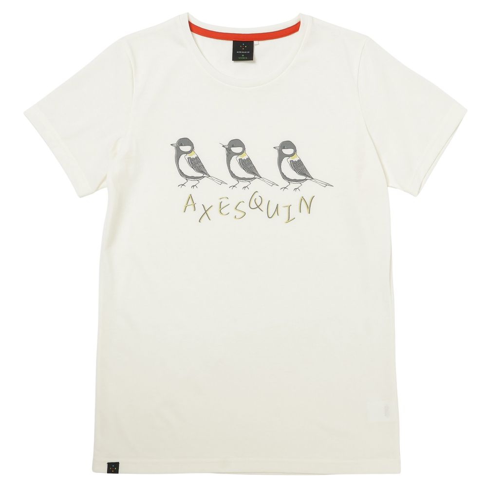 樂天商城 - NEW! AXESQUIN アクシーズクイン AQ グラフィックT シジュウカラ［レディース］ / カラー：W01（ホワイト）/ Women's AQ Graphic Tee 011185-W01