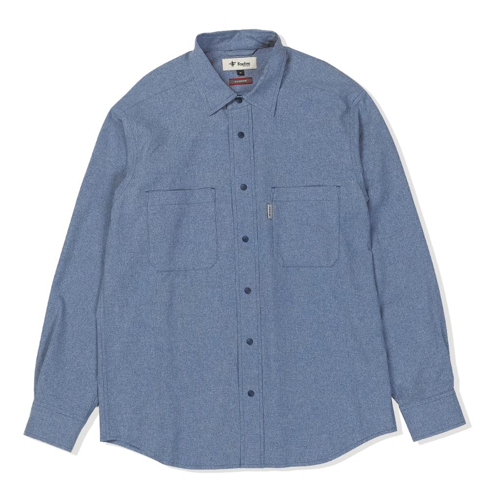 乐天商城 - NEW! Foxfire フォックスファイヤー SCウェーブレットシャツ[ユニセックス] / カラー：040（ブルー）/ SC Wavelet shirt 5212637_040