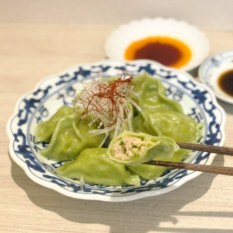 （冷凍）もちもちパクチー水餃子 50個｜古樹軒 すいぎょうざ スイギョウザ 香菜　...