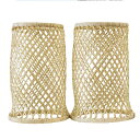 【法衣用品/寺院用】【夏用】籐製 汗除腕貫(あせよけ うでぬき)サイズ:短(筒丈17cm)【納期目安:営業日の正午受付で当日出荷】
