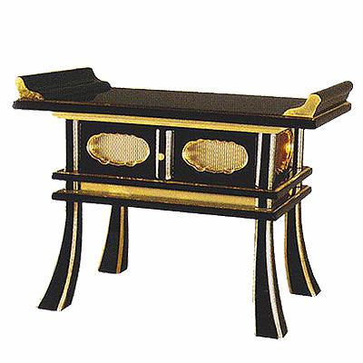 経机 黒面金 中京型 1尺4寸(14号)【納期目安：通常2～4営業日発送】