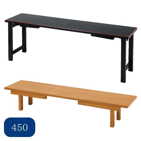 共用法事机 450 黒面朱/欅色 法事机 法要机 仏前用机 法事用机 寺院用机 和室机 会議用机 多目的机 集会用机 折りたたみ机 高さ調整可能 和風机 畳部屋机 日本製【納期目安：通常8～10営業日発送】